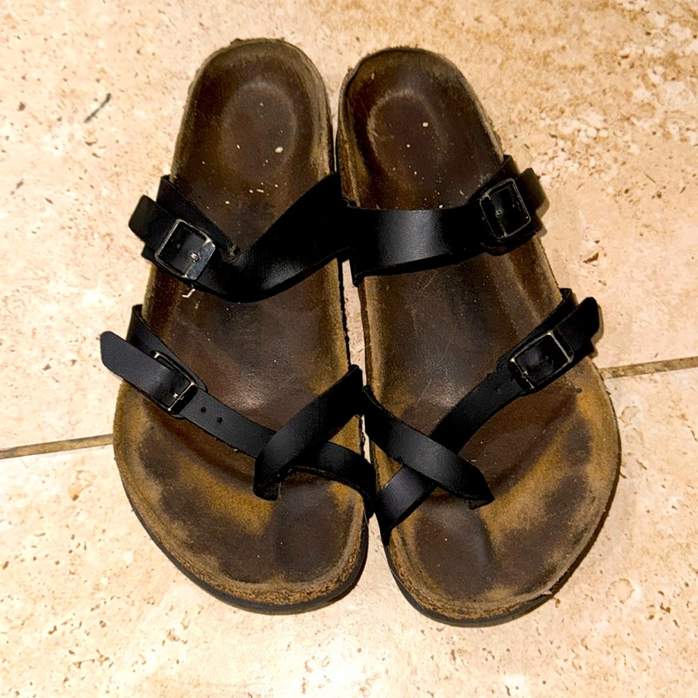 Birkenstock black sandals size 40